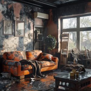 8c9198b1-fa516999-d626-48dd-9624-fdc45cc6652c.webp Living room with visible puff back damage, highlighting oily soot on walls and furniture
