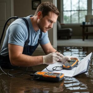 502d758a-4de1-46c8-a797-2af5b6912892.webp Professional water damage restoration technician assessing flood damage with advanced equipment