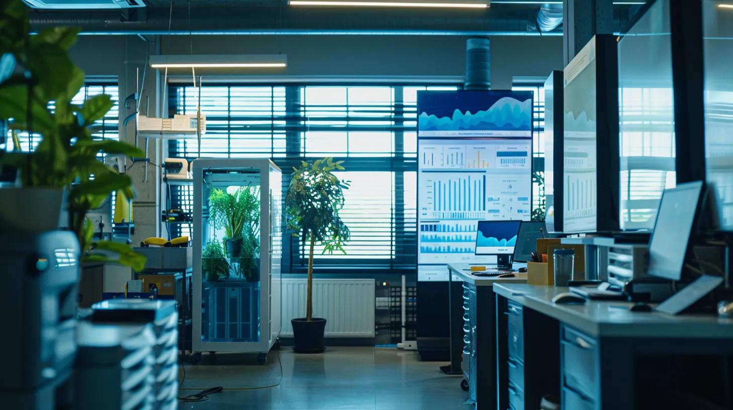 a modern water restoration office scene featuring advanced extraction equipment and detailed pricing charts on digital screens, highlighting the nuances of cost assessment amidst a sleek, professional environment. a modern water restoration office scene featuring advanced extraction equipment and detailed pricing charts on digital screens, highlighting the nuances of cost assessment amidst a sleek, professional environment.
