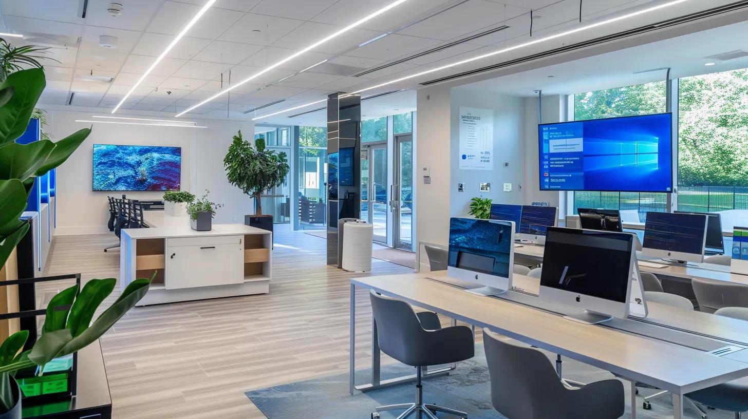 a modern office space showcases cutting-edge water damage restoration technology, featuring sleek drying equipment, digital screens displaying real-time moisture data, and eco-friendly cleaning supplies neatly organized, all under bright, focused lighting to highlight the innovative tools at work. a modern office space showcases cutting-edge water damage restoration technology, featuring sleek drying equipment, digital screens displaying real-time moisture data, and eco-friendly cleaning supplies neatly organized, all under bright, focused lighting to highlight the innovative tools at work.