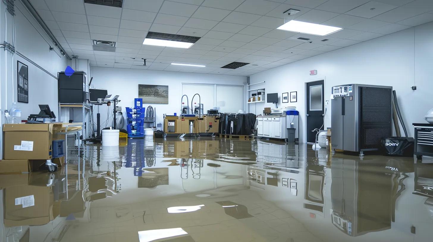 a sleek, modern restoration office filled with advanced water damage mitigation equipment, including industrial dehumidifiers and infrared thermal imaging tools, showcasing a clean and efficient workspace dedicated to the repair and restoration of properties affected by water damage. a sleek, modern restoration office filled with advanced water damage mitigation equipment, including industrial dehumidifiers and infrared thermal imaging tools, showcasing a clean and efficient workspace dedicated to the repair and restoration of properties affected by water damage.
